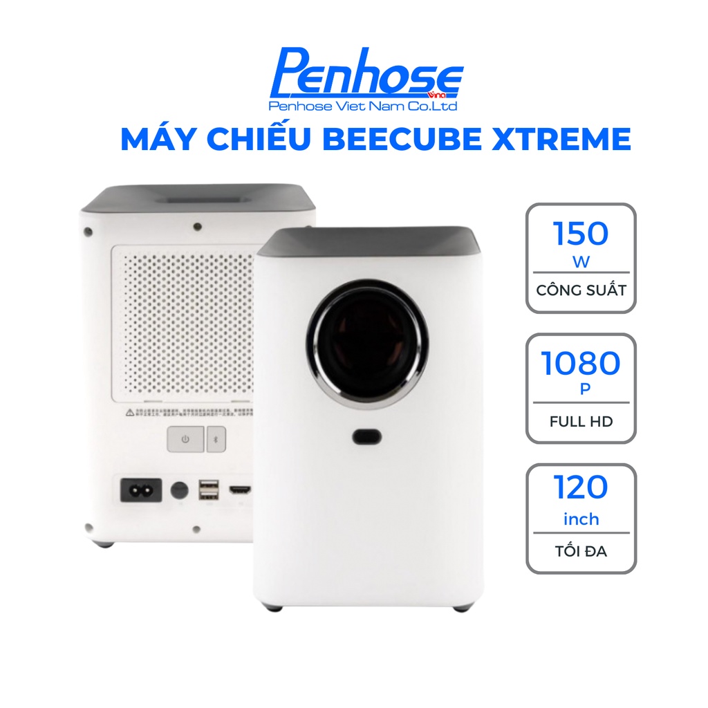 Máy Chiếu BeeCube Xtreme Chính Hãng - Độ Sáng Cao - Siêu Sắc Nét - Kết Nối Wifi, Bluetooth Tiện Lợi - Bảo Hành 12 Tháng