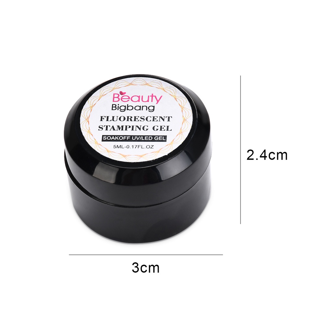 [Hàng mới về] Gel sơn móng màu neon phát sáng độc đáo cá tính 5ml