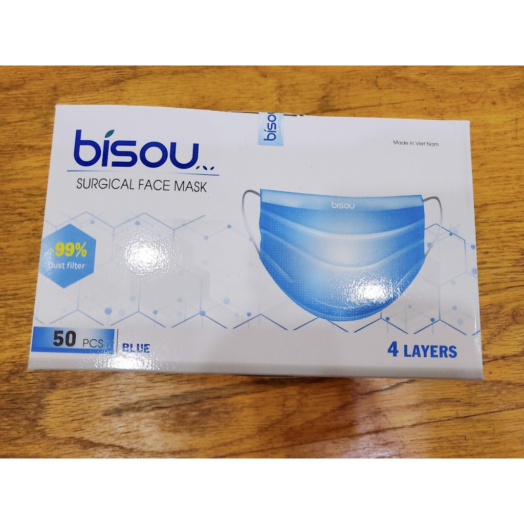 Khẩu trang y tế 4 lớp hộp 50 cái