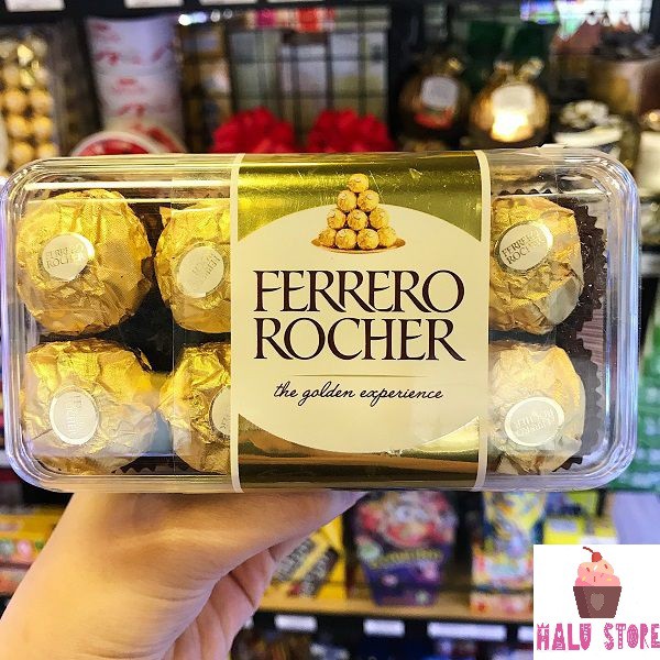 Sô cô la Ferrero Rocher Đức hộp 200g (gồm 16 viên)