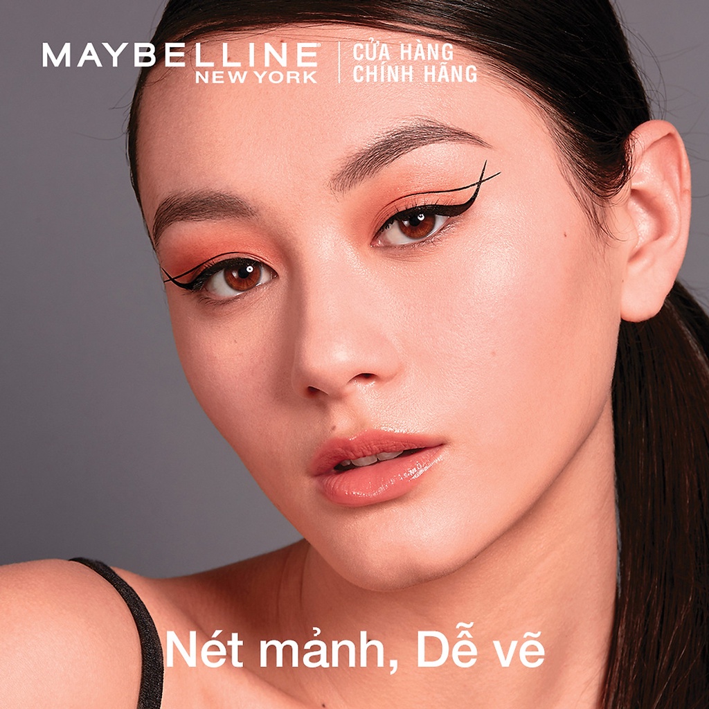 Kẻ Mắt Maybelline Bút Lông Siêu Mảnh Chống Trôi - Hyper Sharp Màu ( Đỏ Đen , Vàng Đen )