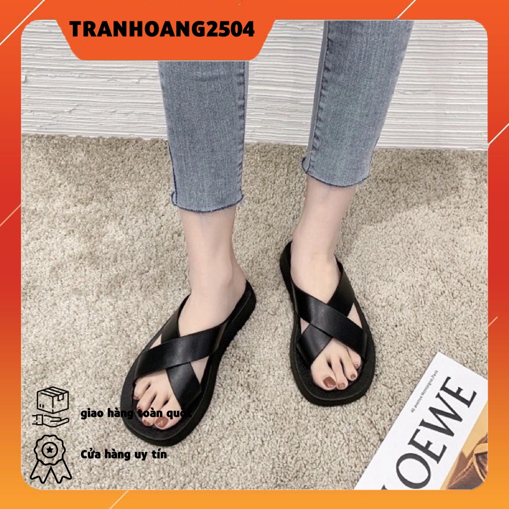 Dép Nữ Đế Bệt Quai Ngang Thoải Mái Thời Trang