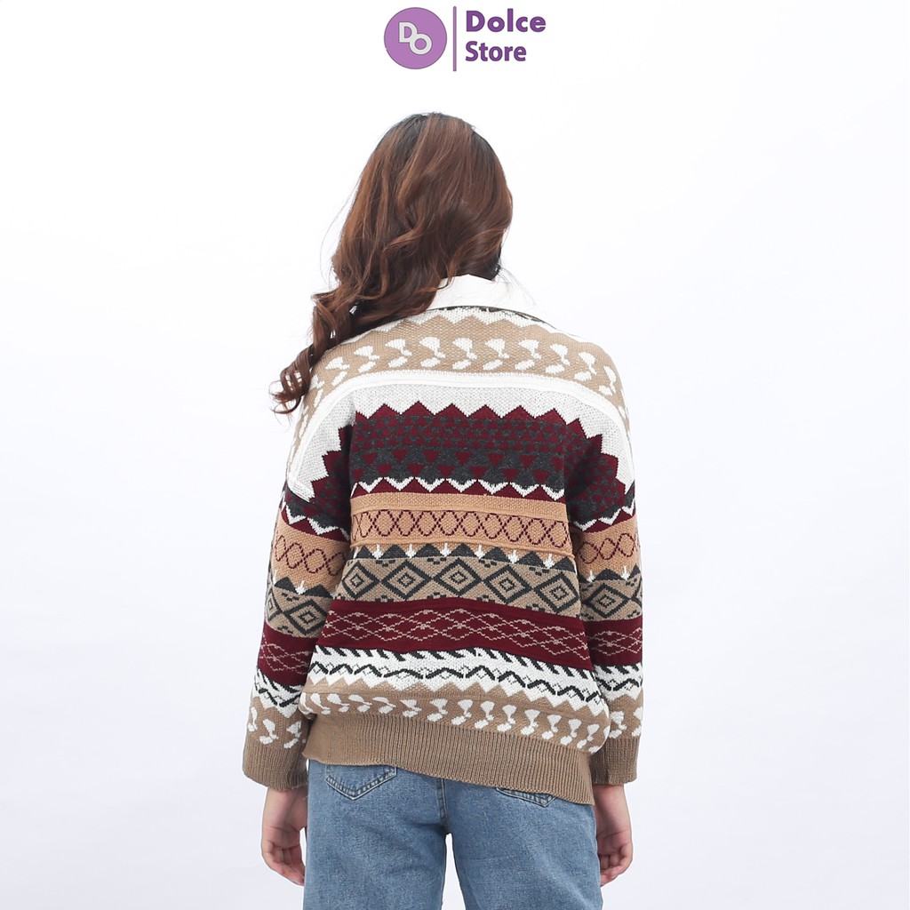 Áo len thổ cẩm họa tiết siêu ấm, siêu xinh - Dolce | BigBuy360 - bigbuy360.vn