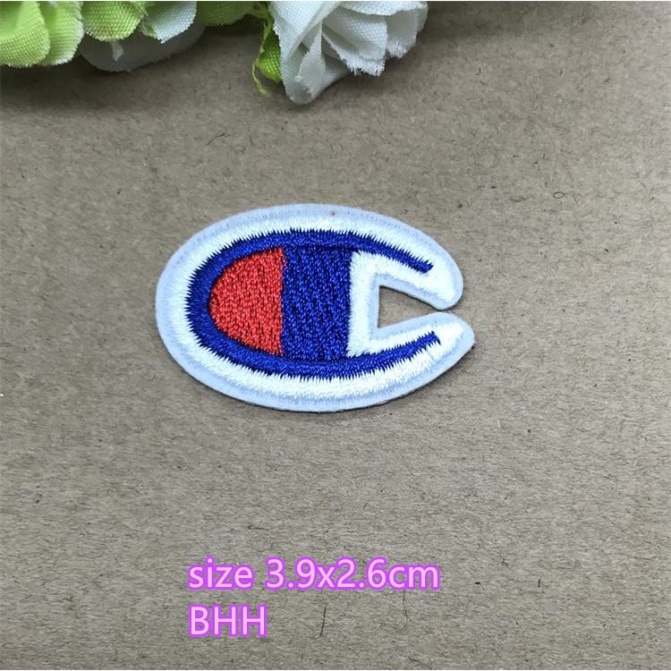 Miếng Dán Ủi Quần Áo Nhiều Kích Thước Đặc Biệt Thêu Chữ champion Có Thể Được Làm Bằng Tay diy