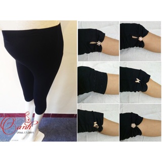 Quần bầu ngố cottong gim hoa chân