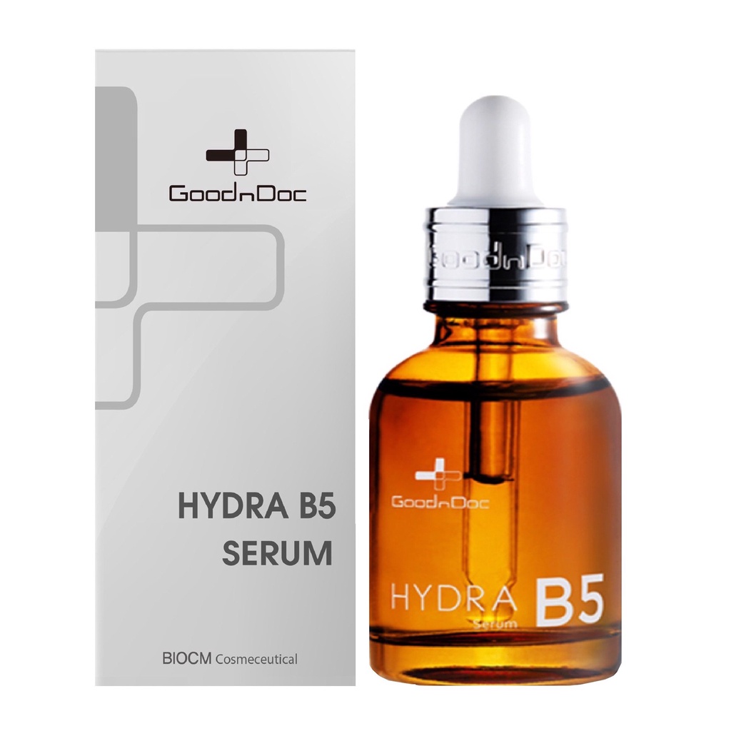Serum GOODNDOC HYDRA B5 dưỡng ẩm sáng da, mờ thâm nám, cấp nước, chống lão hóa 30ml