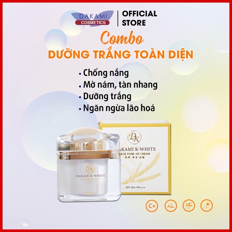 Kem chống lão hóa Dakami KWhite chống nắng, trắng da