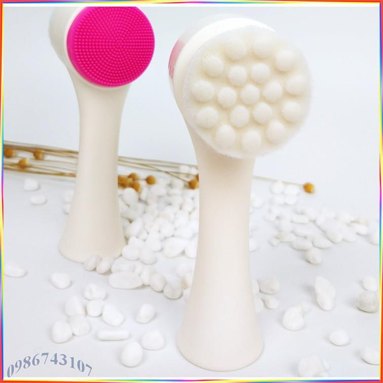 Bàn chải rửa mặt 2 đầu silicone ACR29 | BigBuy360 - bigbuy360.vn