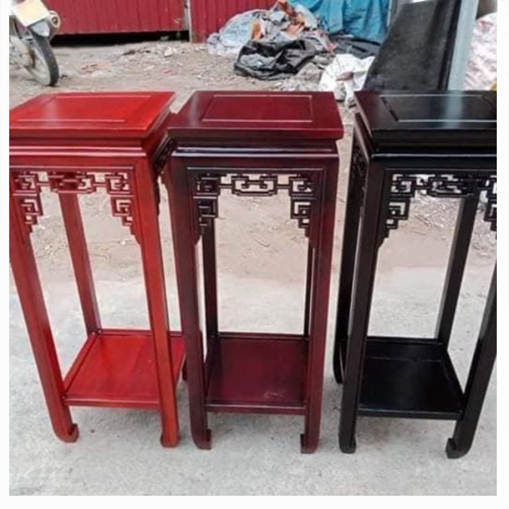 Đôn vuông gỗ rác gụ