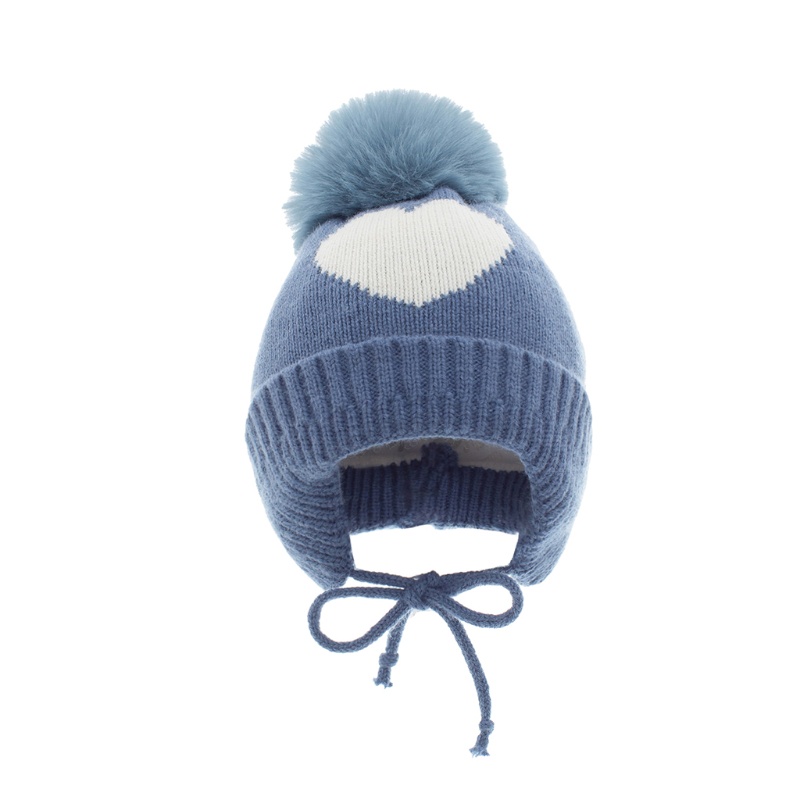 Mũ Dệt Kim Co Giãn Đính Bóng Lông Dễ Thương Thời Trang Thu Đông Cho Bé Trai + Gái