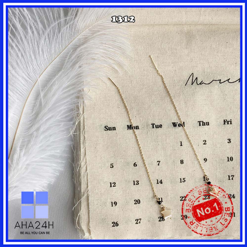 BÔNG TAI NỮ DÁNG DÀI NGÔI SAO CỰC XINH - AH1312