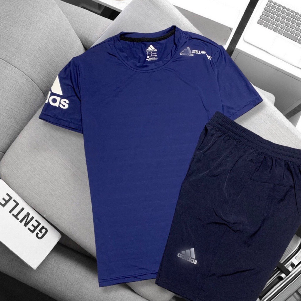 Bộ thể thao nam cao cấp có thể mặc nhà chất liệu thun lạnh quần dù thoáng mát thấm hút mồ hôi - REMMY