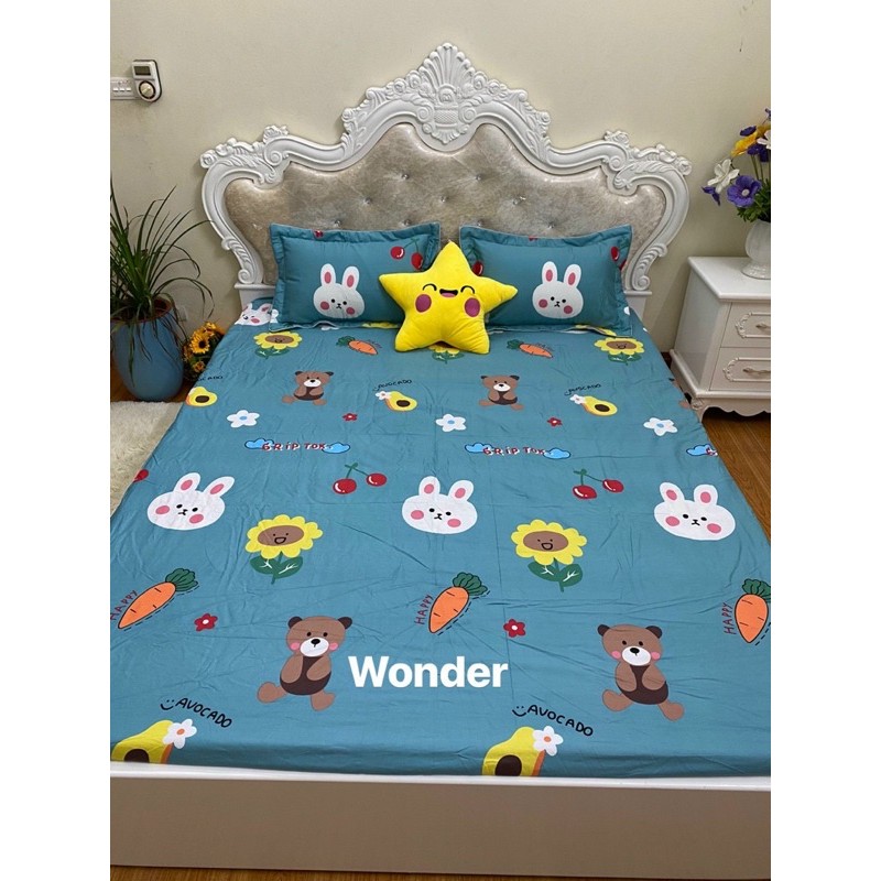 BỘ GA GỐI COTTON HÀN QUỐC - Made in Vietnam