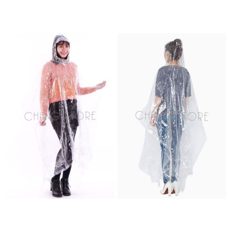 Áo mưa vi sinh 2 đầu hoặc 1 đầu chất đẹp, Áo mưa trong suốt