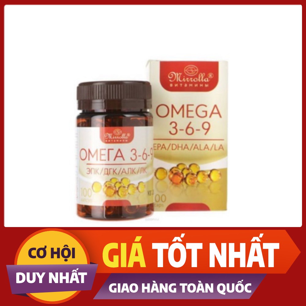 Viên uống Omega 369 Mirrolla Nga 100 viên