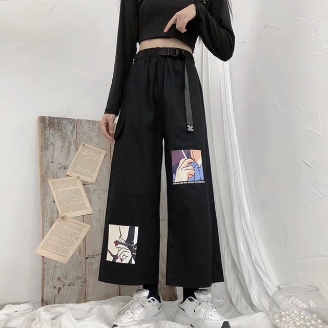 Quần Kaki Suông Ulzzang Siêu Cá Tính Unisex