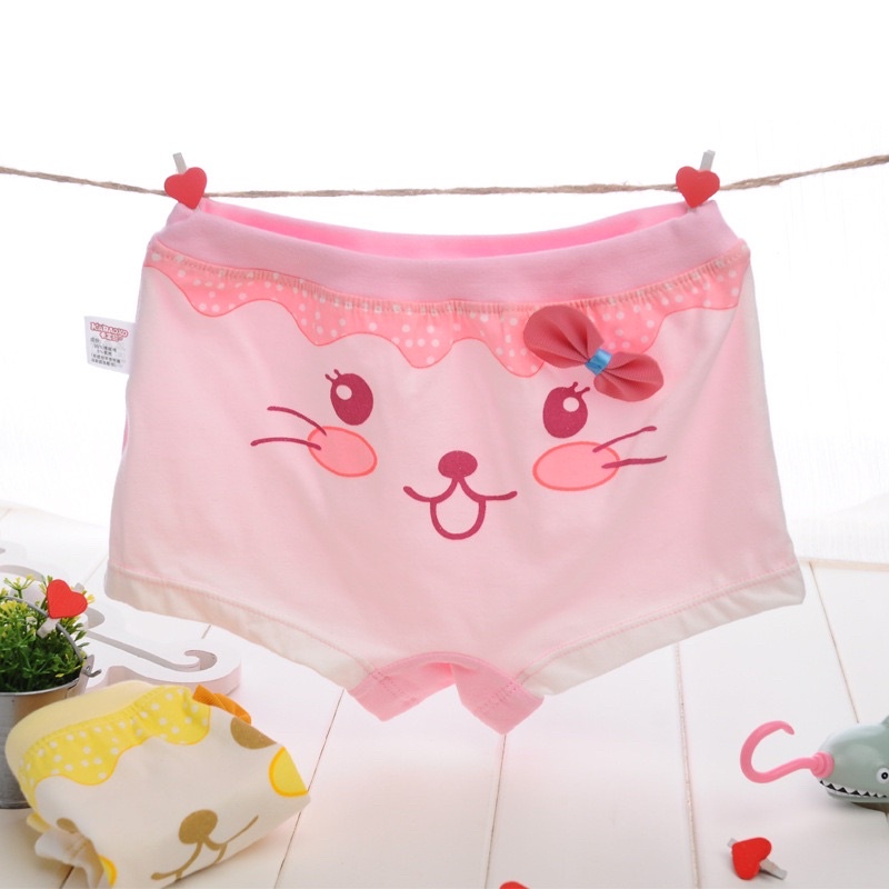 Quần Chíp Đùi 100% Cotton Cho Bé Gái đẹp mềm mịn