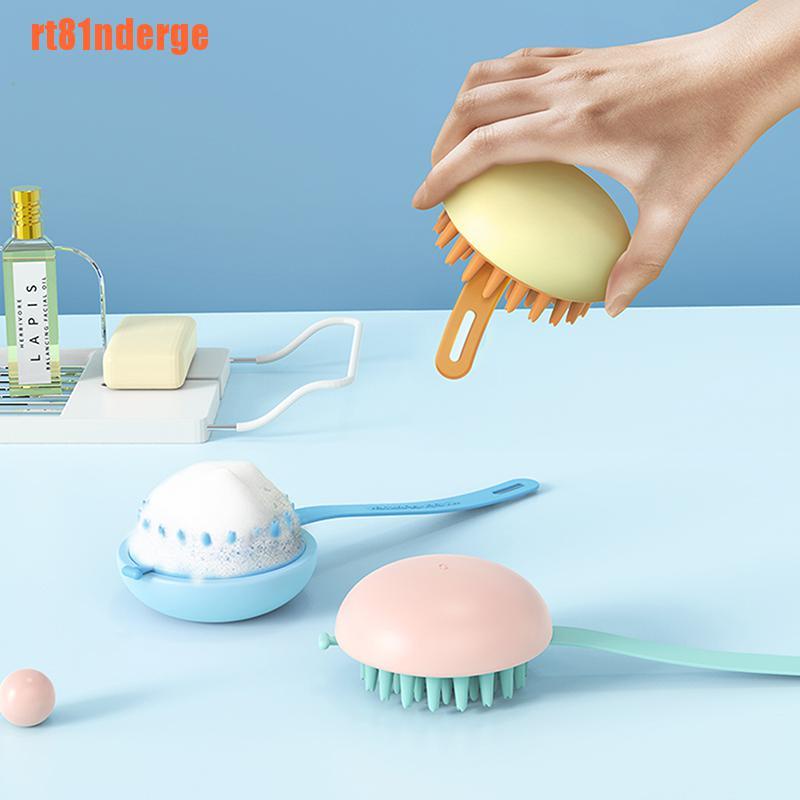(Hàng Mới Về) Bàn Chải Silicone Mát Xa Da Đầu Tiện Dụng