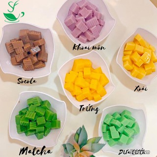 Bột Pudding làm thạch thơm béo, chuẩn vị (50 Gram/ 100 Gram) Nguyên liệu trà sữa