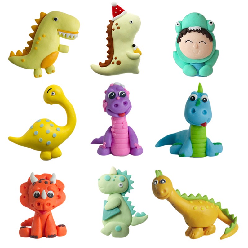 Khủng Long 3D Hoạt Hình Trang Trí Bánh Kem