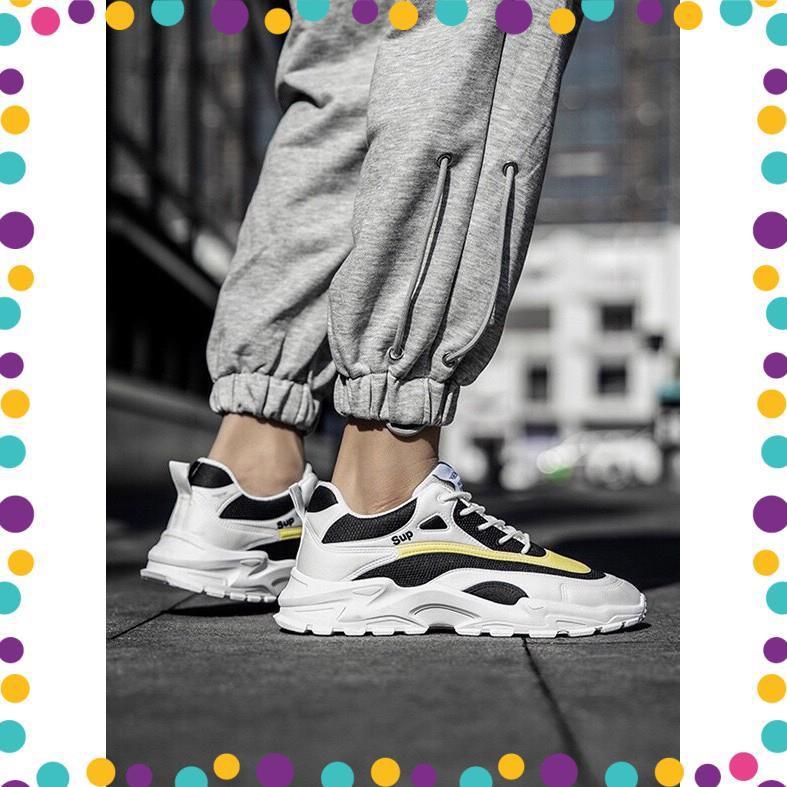 Giày thể thao nam phong cách Hàn Quốc 2023, tặng tất, full box