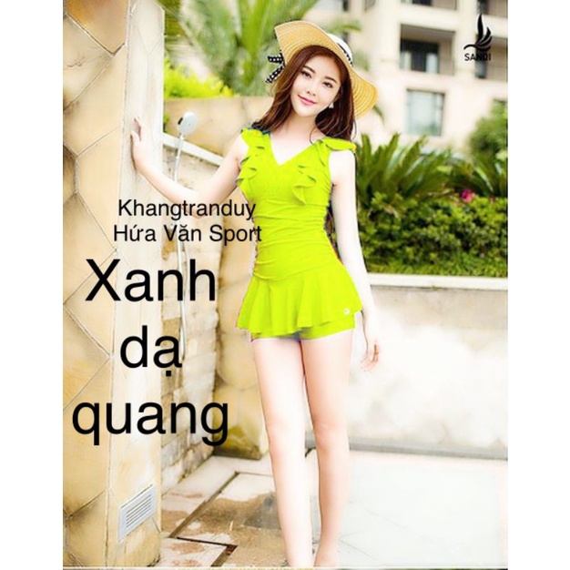 Bộ bơi nữ liền tay cánh tiên 35_90kg