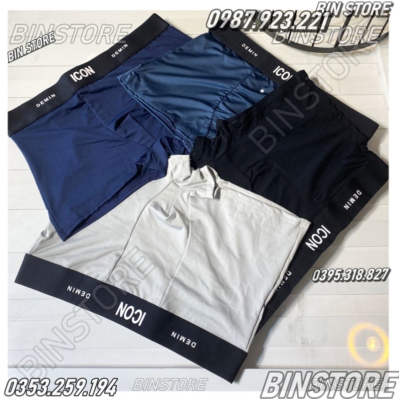 hộp 5 quần sịp đùi nam chất vải thun lạnh,co giãn 4 chiều, thoáng khí,dễ dàng vận động,lên dáng đẹp,không nhăn,không xù