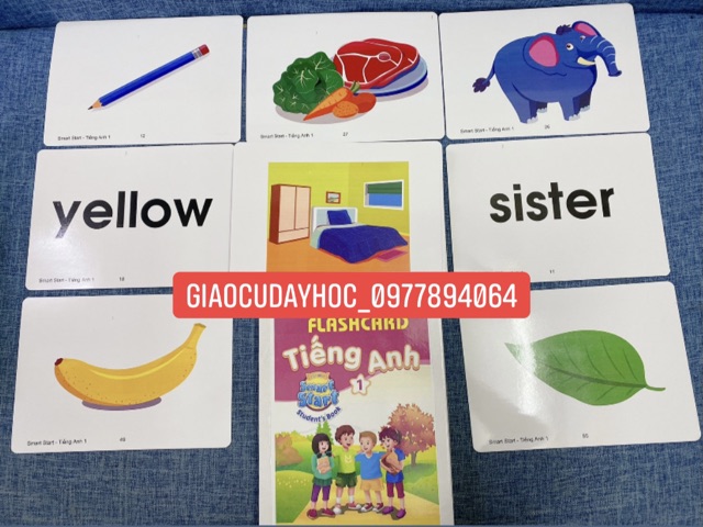 FLASHCARD TIẾNG ANH LỚP 1 (smart start)- cán bóng