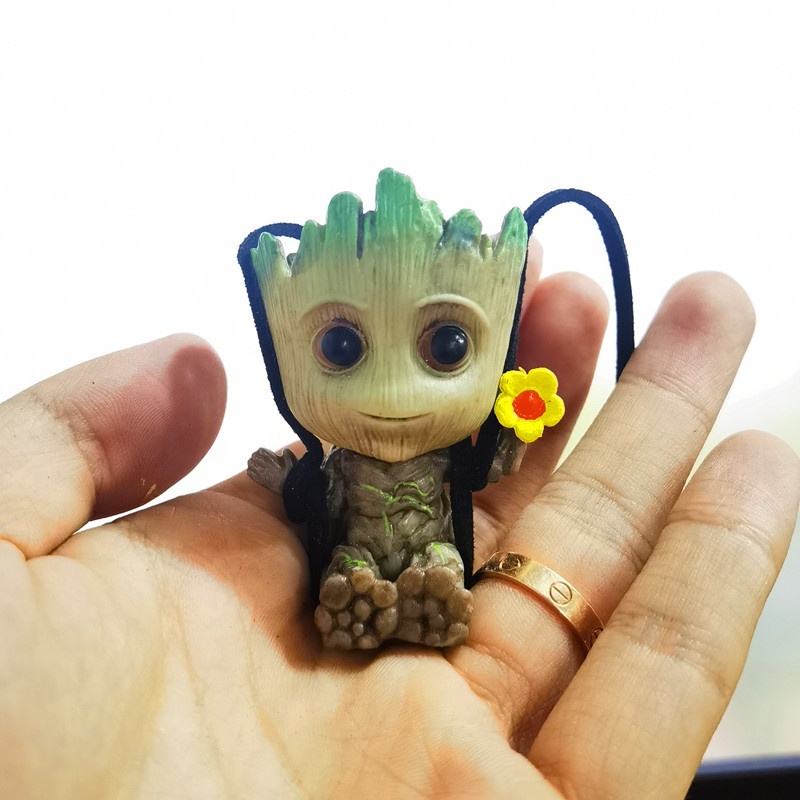 Dây Treo Trang Trí Xe Hơi Hình Groot Dễ Thương