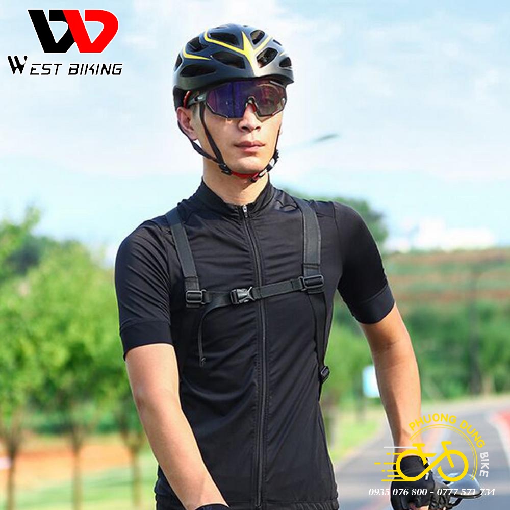 Balo đi xe đạp WEST BIKING 4.5L - Vỏ cứng chống nước