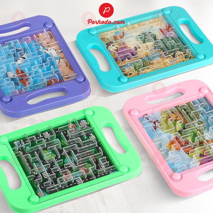 Bộ Đồ Chơi Mê Cung Bi Sắt Tìm Đường Thông Minh Cho Bé Giáo Dục Sớm KB216115