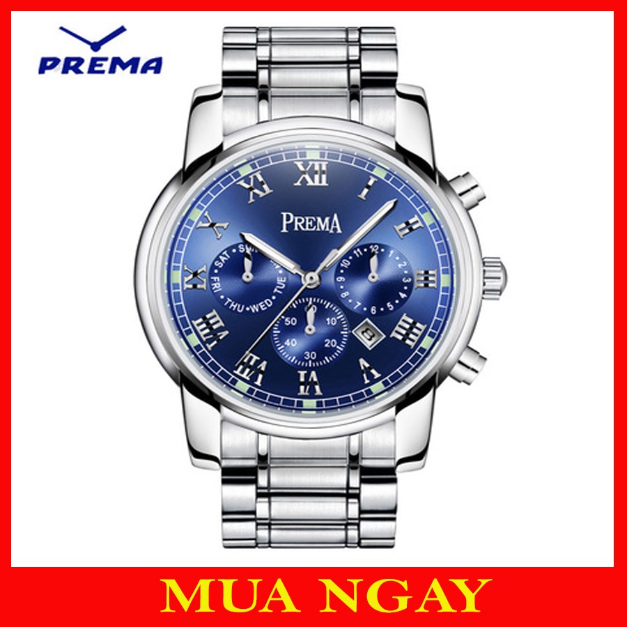 Đồng Hồ Nam PREMA Cao Cấp Sang Trọng DH18