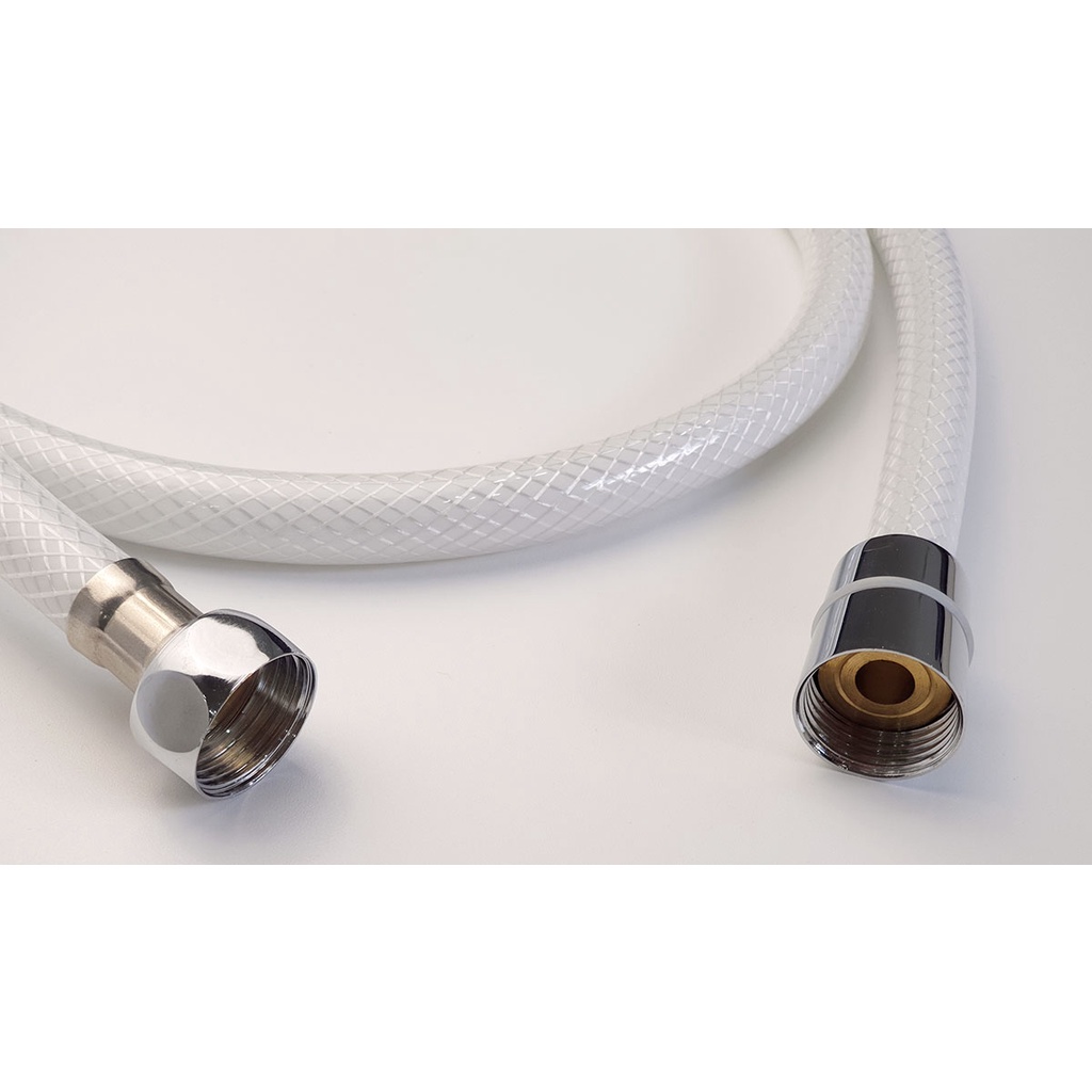 Dây sen, dây xịt vệ sinh nhựa PVC trắng 120cm Eurolife EL-DSN120