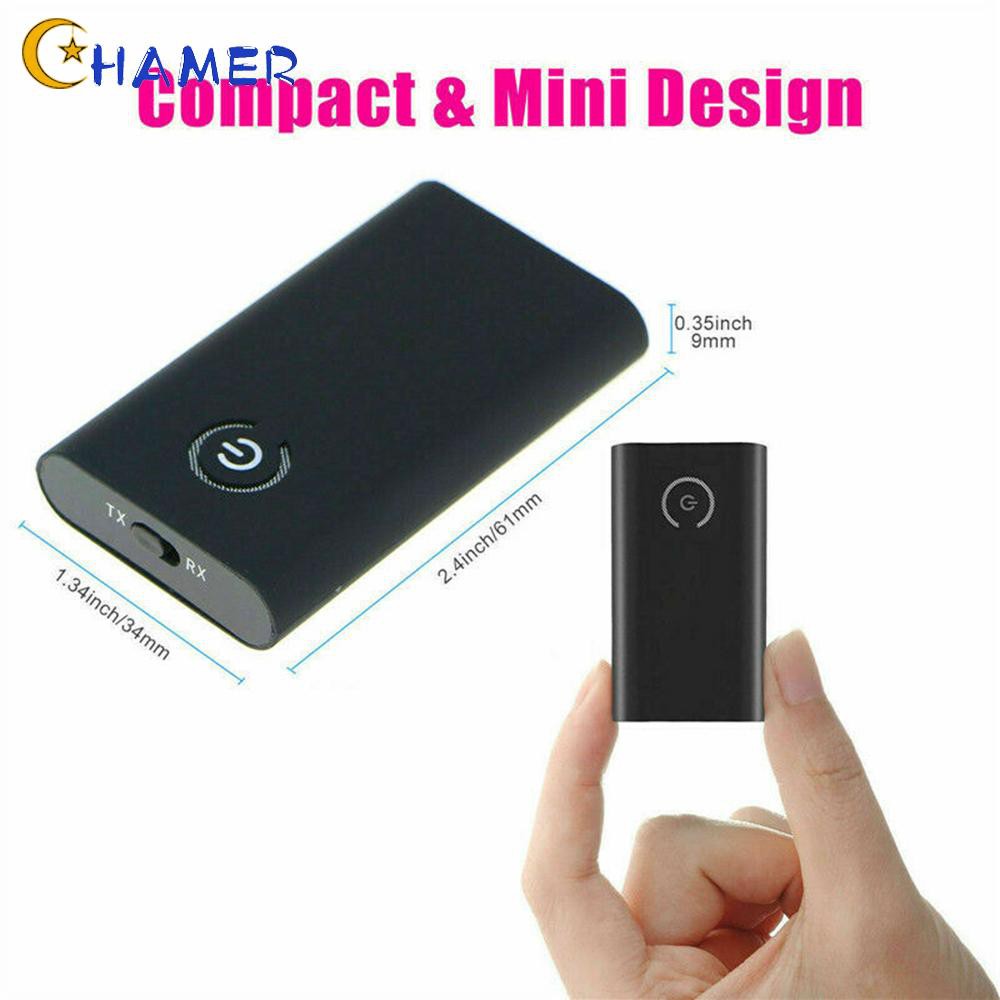 Bluetooth Transmitter DC 5V 2-in-1 Black Audio Adapter Speaker AUX Accessories Wireless 2.4GHz-2.48GHz Practical