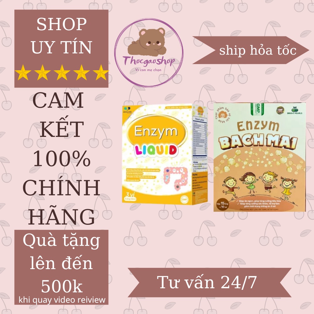 TPBS Enzym liquid và Enzym Bạch mai giúp bé ăn ngon miệng và tăng khả năng hấp thu