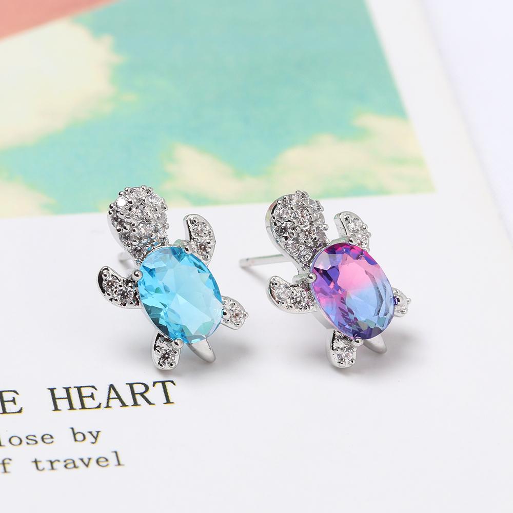 JUNE Bông Tai Hình Con Rùa Thời Trang