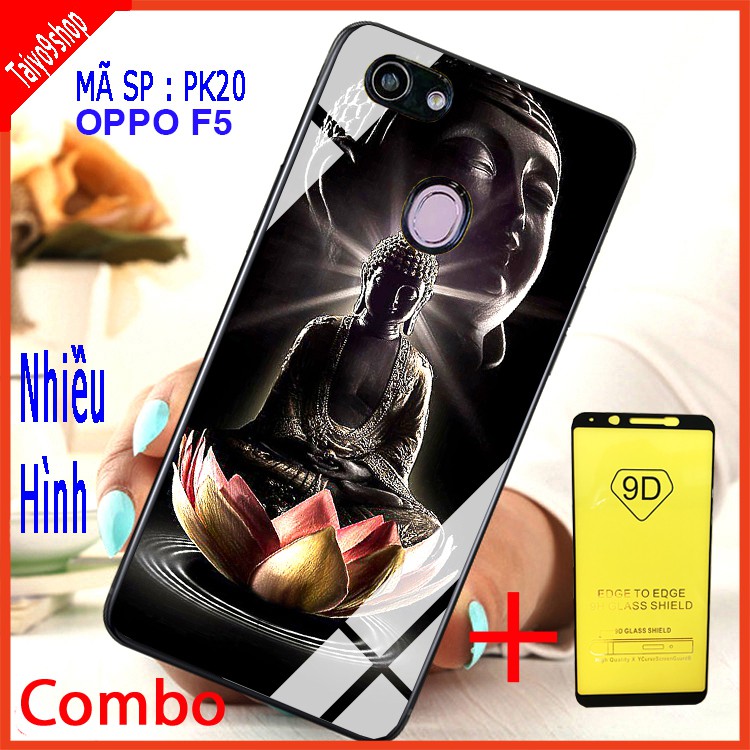 [Mã ELORDER5 giảm 10k đơn 20k] COMBO ỐP LƯNG OPPO F5 (ốp lưng kính 3D sang trọng + tặng kèm 1 kính cường lực 9D)