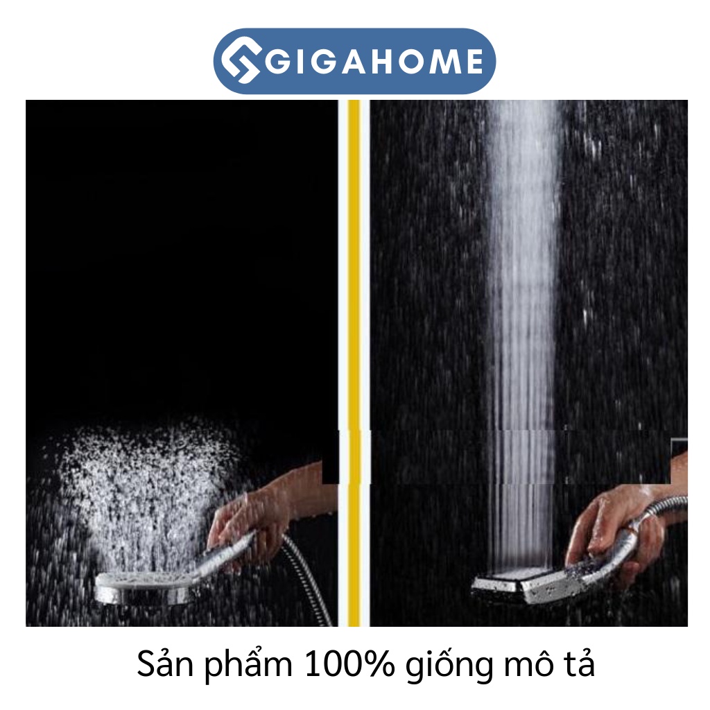 Đầu Vòi Sen, Tay Sen Hình Vuông GIGAHOME Tăng Áp Lên Đến 400%, Tiết Kiệm Nước 6052