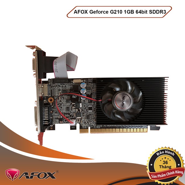 Card màn hình VGA Afox GT 210 1G DDR3 Chính Hãng