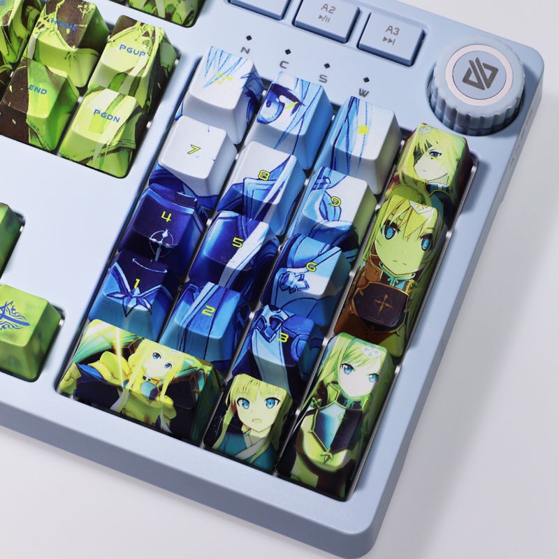 Sword Art Online Keycap Cherry Profile Chủ đề SAO Anime PBT DYE Thăng hoa Bàn phím cơ học Keycap