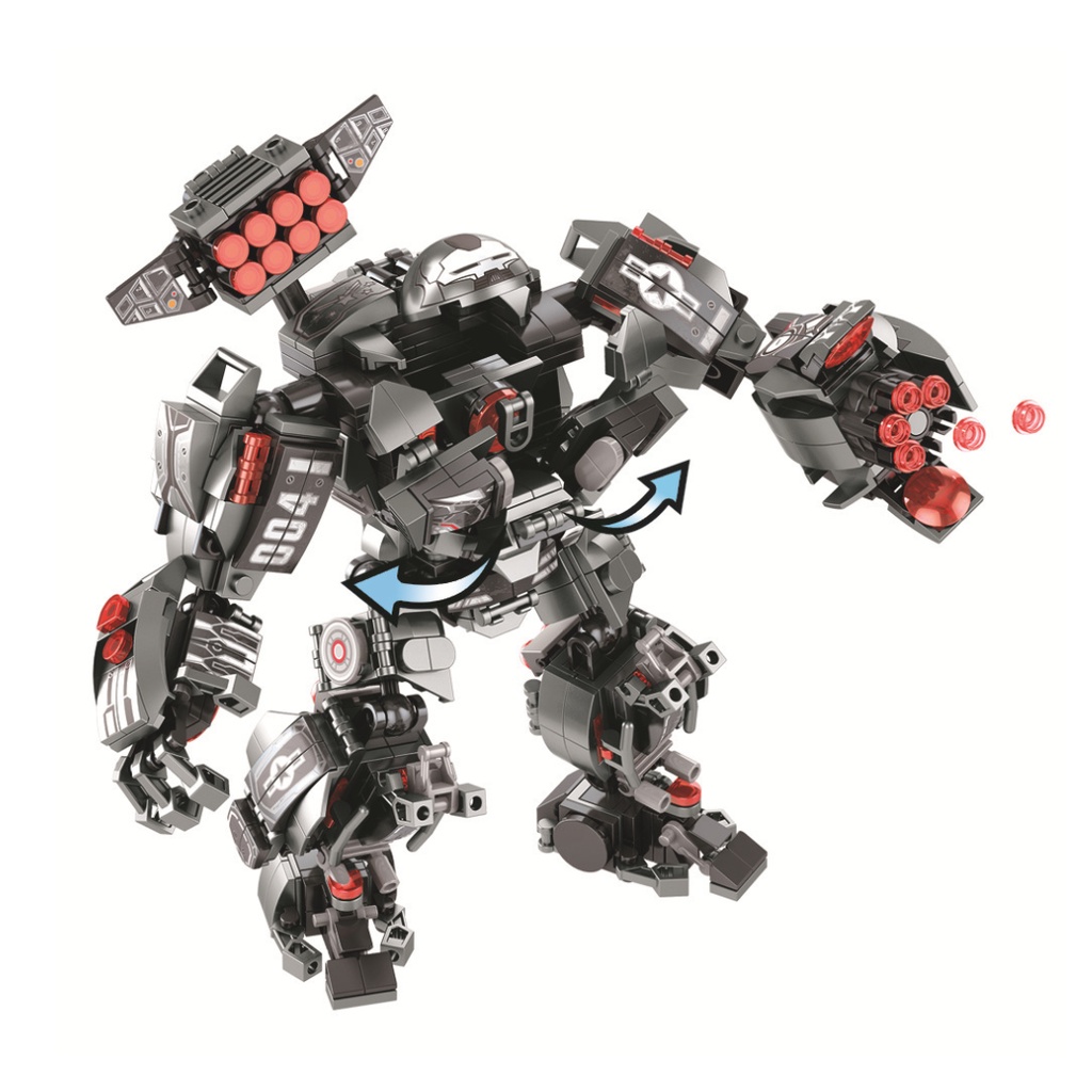 632 Chi Tiết - Bộ Đồ Chơi Lắp Ghép Mô Hình Người Sắt, Lắp Ráp Mô Hình IRON MAN - Robot HULKBUSTER Siêu Đẹp