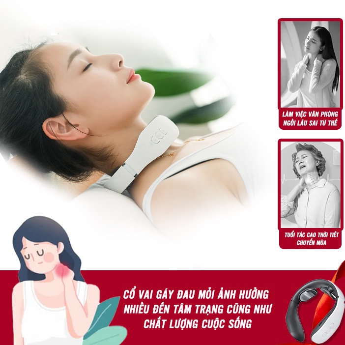 Máy Massage Cổ Gáy Cao Cấp [Hàng Loại 1] TANG KEM QUA TANG