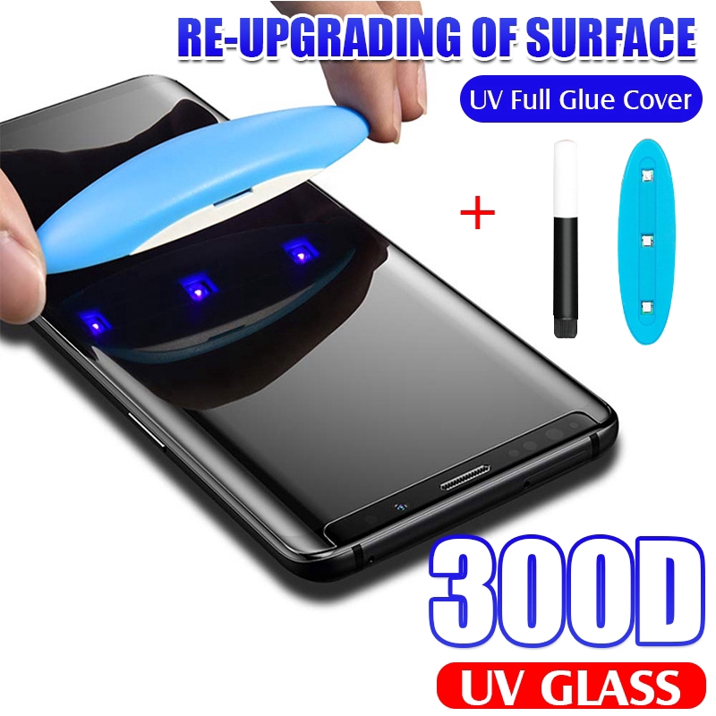 Phim kính cường lực UV bảo vệ màn hình điện thoại Samsung Galaxy S20 S20Plus S20Ultra S10 S10Plus S10e S9 S9Plus