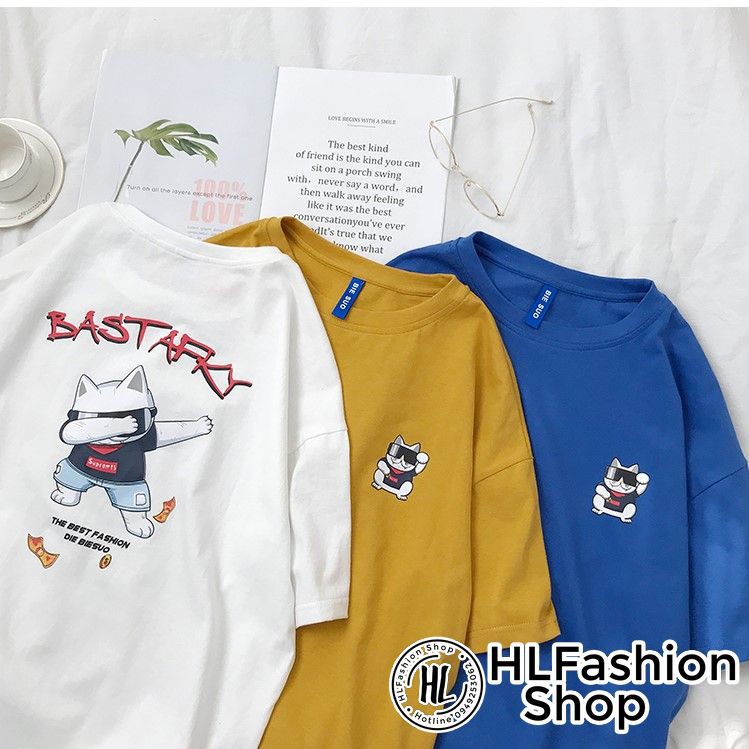 Áo thun tay lỡ nam form rộng BASTAFKY cực cool, áo phông form rộng size HLFashion