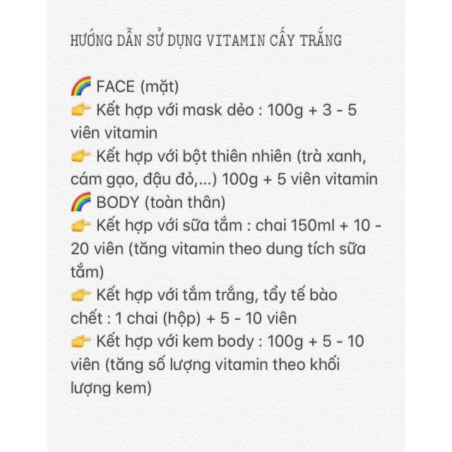 Vitamin cấy trắng,viên cấy truyền trắng arbutin,viên kích trắng sa thị | BigBuy360 - bigbuy360.vn