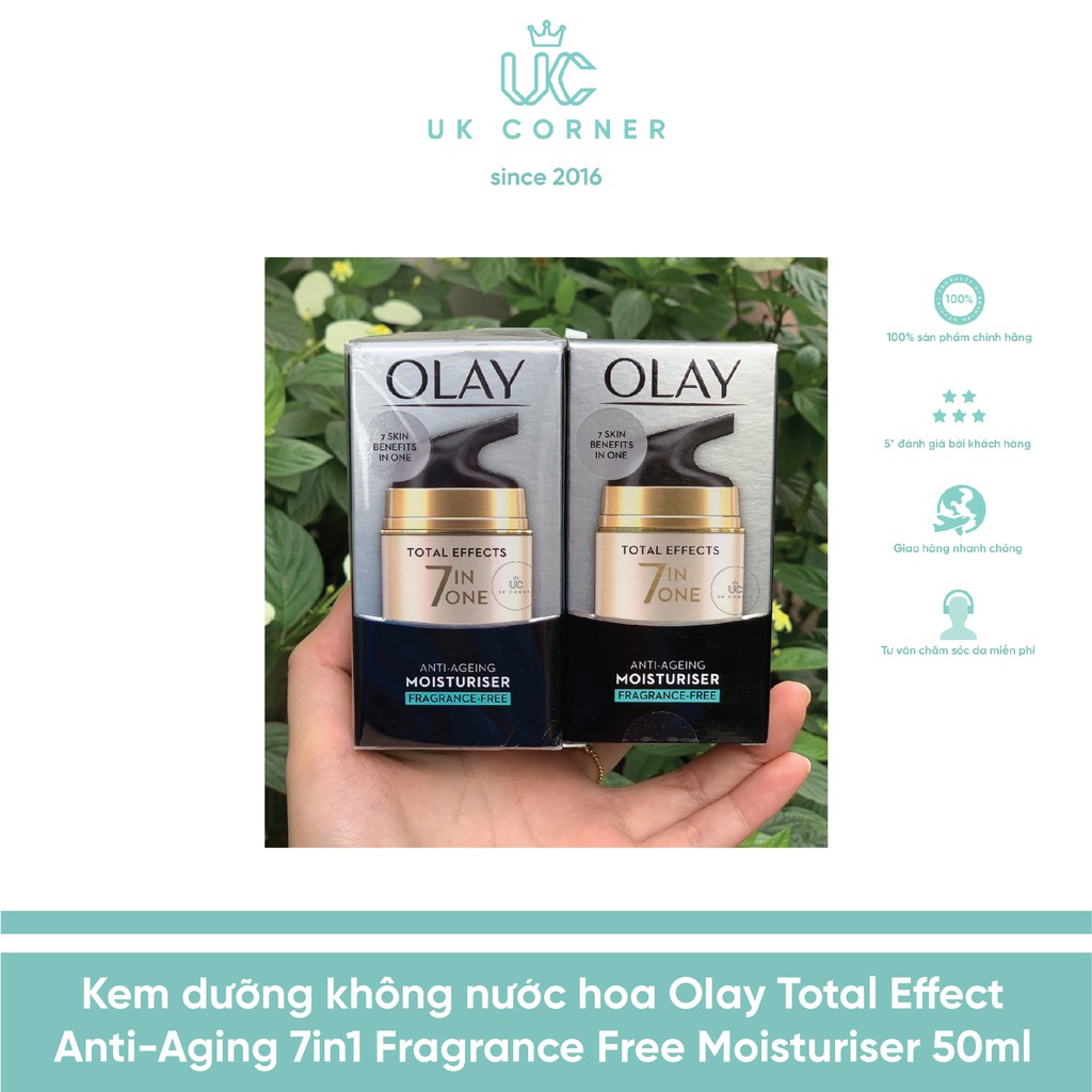 [MỚI] OLAYUK-phân phối Kem dưỡng ngày KO hương liệu Olay Total Effect Anti-Aging 7 in one Fragrance Free Moisturiser 50m | BigBuy360 - bigbuy360.vn