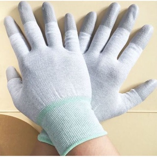 10 đôi Găng tay chống tĩnh điện Carbon PU ngón