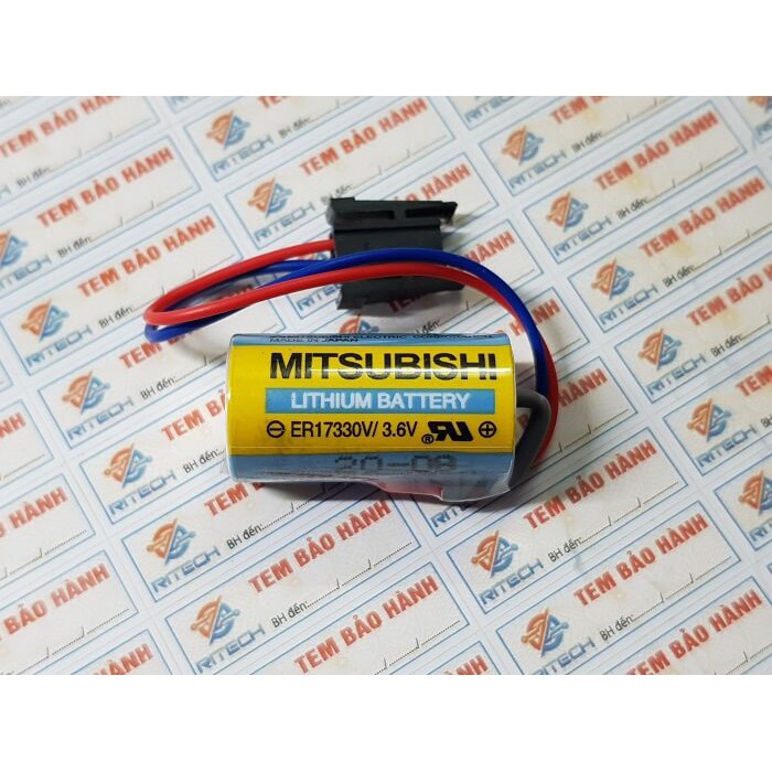 Pin ER17330V/3.6V Mitsubishi A6BAT/ MR-BAT Lắp Cho PLC