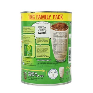Sữa Bột Nestle MILO 1kg Value Pack – Úc 1/2022