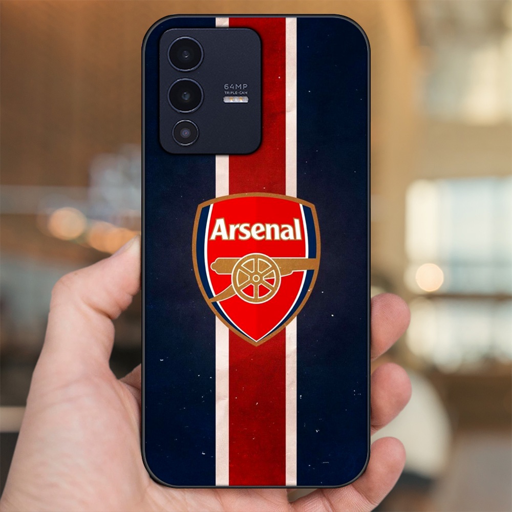 Ốp lưng Vivo V23 5G viền đen in hình Arsenal FC